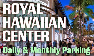 royal hawaiian center parking discount.